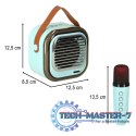 Głośnik do karaoke USB Bluetooth niebieski