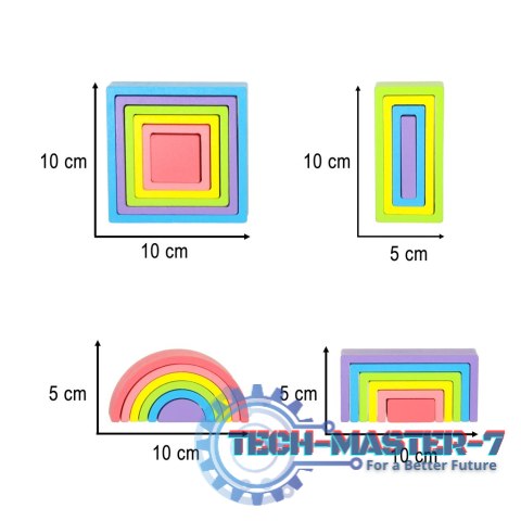 Klocki drewniane edukacyjne układanka tęcza puzzle montessori tęcza kolorowe Klocki drewniane edukacyjne układanka tęcza puzzle montessori tęcza kolorowe