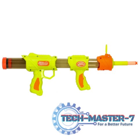 Pistolet na kulki karabin na piankowe naboje solidny dla dzieci gra 2w1 zielony Pistolet na kulki karabin na piankowe naboje solidny dla dzieci gra 2w1 zielony