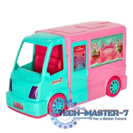 Samochód dla lalek kamper food truck zestaw 21 el.