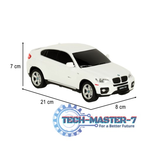 Samochód zdalnie sterowany Rastar 31700 BMW X6 1:24 biały Samochód zdalnie sterowany Rastar 31700 BMW X6 1:24 biały