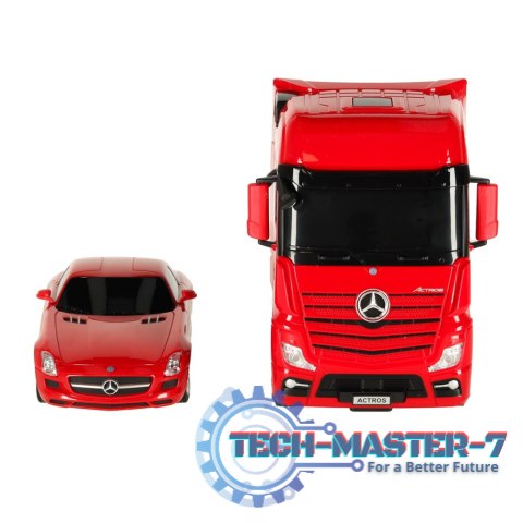 Samochód zdalnie sterowany Rastar 74920 Mercedes-Benz Actros 1:26 czerowny Samochód zdalnie sterowany Rastar 74920 Mercedes-Benz Actros 1:26 czerowny