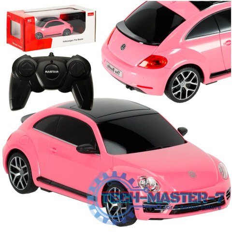 Samochód zdalnie sterowany Rastar 76200 Volkswagen Beetle 1:24 różowy
