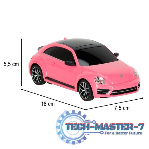 Samochód zdalnie sterowany Rastar 76200 Volkswagen Beetle 1:24 różowy Samochód zdalnie sterowany Rastar 76200 Volkswagen Beetle 1:24 różowy