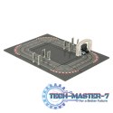 Tor samochodowy wyścigowy policyjny elektryczny + 2 auta klocki konstrukcyjne GD-01
