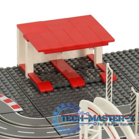 Tor samochodowy wyścigowy policyjny elektryczny + 2 auta klocki konstrukcyjne GD-02 Tor samochodowy wyścigowy policyjny elektryczny + 2 auta klocki konstrukcyjne GD-02