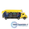 Tor wyścigowy samochodowy laweta transporter 6 el. żółty