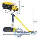 Tor wyścigowy samochodowy laweta transporter 6 el. żółty