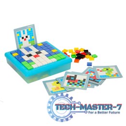 Układanka kreatywna logiczna klocki puzzle mozaika 175 elementów