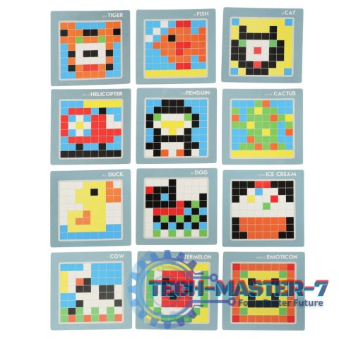 Układanka kreatywna logiczna klocki puzzle mozaika 175 elementów Układanka kreatywna logiczna klocki puzzle mozaika 175 elementów