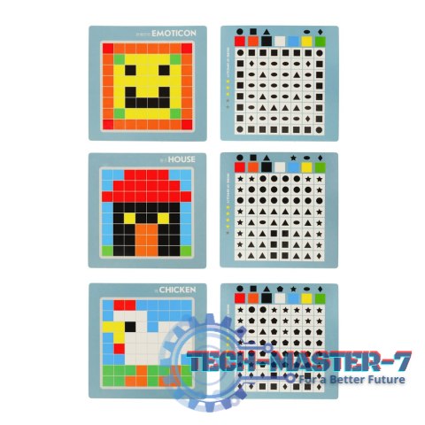 Układanka kreatywna logiczna klocki puzzle mozaika 175 elementów Układanka kreatywna logiczna klocki puzzle mozaika 175 elementów