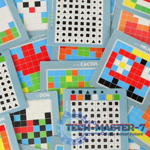 Układanka kreatywna logiczna klocki puzzle mozaika 175 elementów Układanka kreatywna logiczna klocki puzzle mozaika 175 elementów