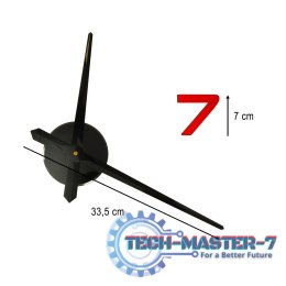 Zegar ścienny naklejany DIY regulowany 80-90 cm kolorowy 12 cyfr