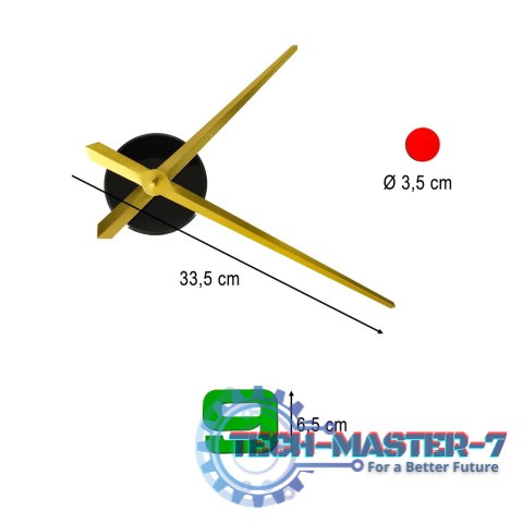 Zegar ścienny naklejany DIY regulowany 80-90 cm złote wskazówki kolorowy 4 cyfry Zegar ścienny naklejany DIY regulowany 80-90 cm złote wskazówki kolorowy 4 cyfry