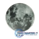 Zegar ścienny planeta księżyc z wyświetlaczem LED 32 cm szary