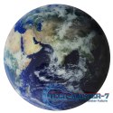 Zegar ścienny planeta ziemia z wyświetlaczem LED 32 cm niebieski