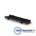 CLR-M2L3 Chłodnica aluminiowa pasywna do dysku M.2 SSD, ALU korpus, silikonowe podkładki termiczne, wysokość 3mm