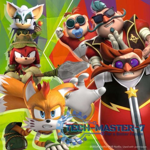 Puzzle 3x49 elementów Sonic Prime Puzzle 3x49 elementów Sonic Prime