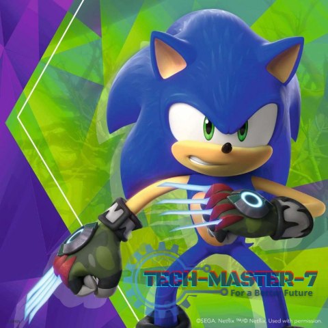Puzzle 3x49 elementów Sonic Prime Puzzle 3x49 elementów Sonic Prime