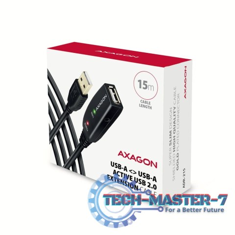 ADR-215 USB 2.0 A-M -> A-F aktywny kabel przedłużacz/wzmacniacz 15m ADR-215 USB 2.0 A-M -> A-F aktywny kabel przedłużacz/wzmacniacz 15m