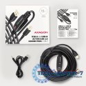 ADR-215B USB 2.0 A-M -> B-M aktywny kabel połączeniowy/wzmacniacz 15m