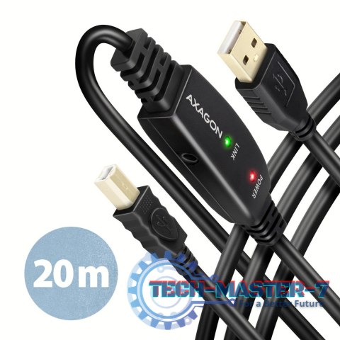 ADR-220B USB 2.0 A-M -> B-M aktywny kabel połączeniowy/wzmacniacz 20m
