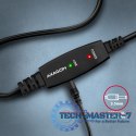 ADR-220B USB 2.0 A-M -> B-M aktywny kabel połączeniowy/wzmacniacz 20m