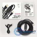 ADR-220B USB 2.0 A-M -> B-M aktywny kabel połączeniowy/wzmacniacz 20m