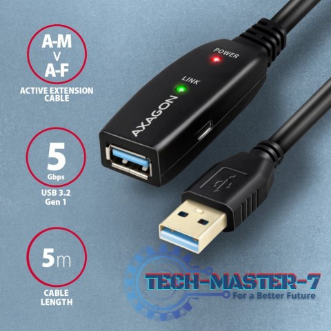 ADR-305 USB 3.0 A-M -> A-F aktywny kabel przedłużacz/wzmacniacz 5m ADR-305 USB 3.0 A-M -> A-F aktywny kabel przedłużacz/wzmacniacz 5m