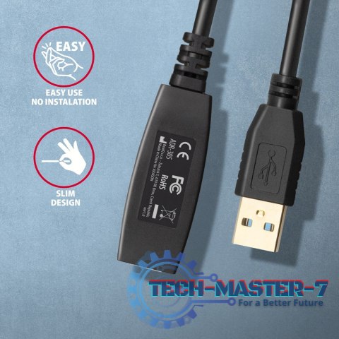 ADR-305 USB 3.0 A-M -> A-F aktywny kabel przedłużacz/wzmacniacz 5m ADR-305 USB 3.0 A-M -> A-F aktywny kabel przedłużacz/wzmacniacz 5m