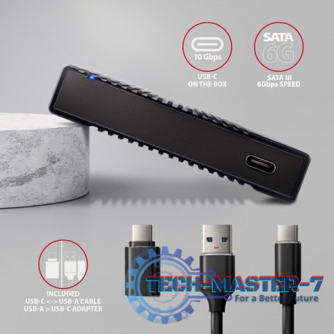 EE25-GTR Obudowa zewnętrzna aluminiowa USB3.2 Gen 2 - SATA 6G 2.5" SSD/HDD EE25-GTR Obudowa zewnętrzna aluminiowa USB3.2 Gen 2 - SATA 6G 2.5" SSD/HDD