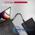 EE35-GTR Obudowa zewnętrzna aluminiowa USB3.2 Gen1 - SATA 6G 3.5"