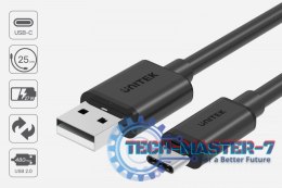 Kabel USB-C - USB-A 2.0; 1.5m; M/M; C14067BK