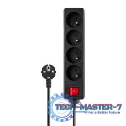 Listwa zasilająca 4 gniazda, 3 m, LZ-14
