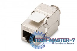 Moduł (gniazdo) Keystone kat. 5e, RJ45 (8P8C), STP, ekranowany, beznarzędziowy, stalowy, klasa D