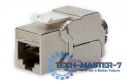 Moduł (gniazdo) Keystone kat. 5e, RJ45 (8P8C), STP, ekranowany, beznarzędziowy, stalowy, klasa D