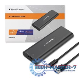 Obudowa | kieszeń do dysków M.2 SATA SSD | NGFF | USB typ C