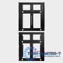 RHD-225 Ramka metalowa do montażu 2 x 2.5" w pozycji 3.5" Czarna