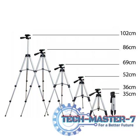 Uniwersalny statyw do telefonów/ smartfonów/ kamer/ lamp pierścienowych max 2kg MC-164 Uniwersalny statyw do telefonów/ smartfonów/ kamer/ lamp pierścienowych max 2kg MC-164