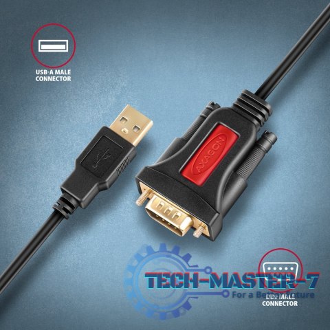 ADS-1PSN Adapter USB 2.0 > RS-232 Port szeregowy, 1.5m kabel, chip Prolific ADS-1PSN Adapter USB 2.0 > RS-232 Port szeregowy, 1.5m kabel, chip Prolific