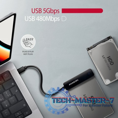 ADSA-FP2C Adapter USB-C 5Gbps SATA 6G 2.5" HDD/SSD FASTPort2 ADSA-FP2C Adapter USB-C 5Gbps SATA 6G 2.5" HDD/SSD FASTPort2
