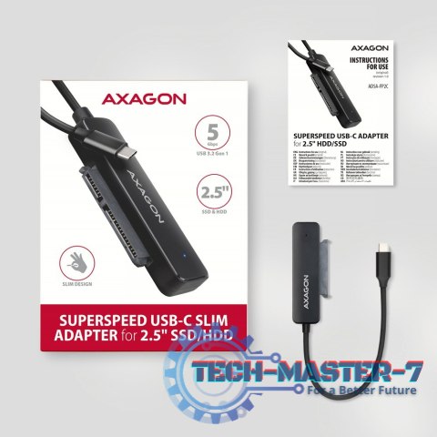 ADSA-FP2C Adapter USB-C 5Gbps SATA 6G 2.5" HDD/SSD FASTPort2 ADSA-FP2C Adapter USB-C 5Gbps SATA 6G 2.5" HDD/SSD FASTPort2