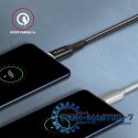 BUCM-CM15AB Kabel USB-C - USB-C 2.0, 1.5m, PD 60W, 3A, ALU, oplot Czarny