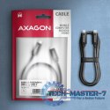 BUCM2-CM15AB Kabel USB-C - USB-C, 1.5m 5A charging, ALU, 240W PD, oplot, USB2.0, czarny