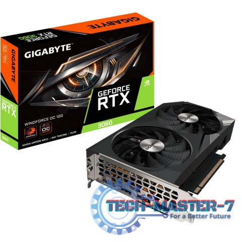 Karta graficzna GeForce RTX 3060 Windforce OC 2.0 12GB GDDR6 192bit
