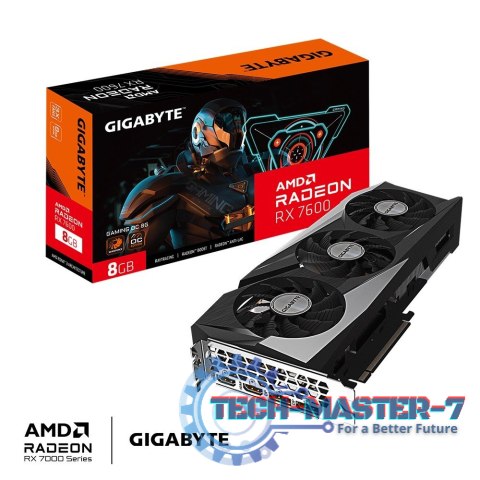 Karta graficzna Radeon RX 7600 Gaming OC 8G GDDR6 128bit 2DP/2HDMI Karta graficzna Radeon RX 7600 Gaming OC 8G GDDR6 128bit 2DP/2HDMI