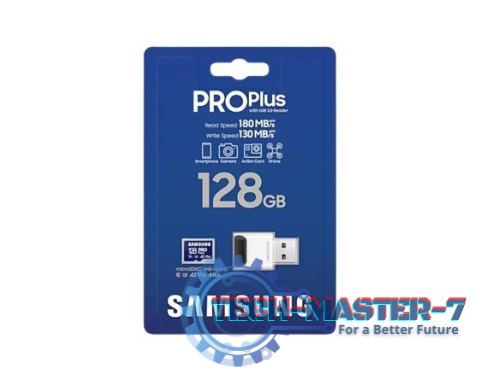 Karta pamięci microSD PRO Plus MB-MD128SB/WW 128GB + czytnik Karta pamięci microSD PRO Plus MB-MD128SB/WW 128GB + czytnik