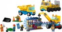Klocki City 60391 Ciężarówki i dźwig z kulą wyburzeniową