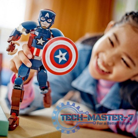 Klocki Super Heroes 76258 Marvel Figurka Kapitana Ameryki do zbudowania Klocki Super Heroes 76258 Marvel Figurka Kapitana Ameryki do zbudowania
