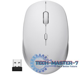 Mysz bezprzewodowa silent click AURIS MB-027 800/1200/1600 DPI biała